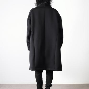 WRAP JERSEY COAT　BLACK No.9