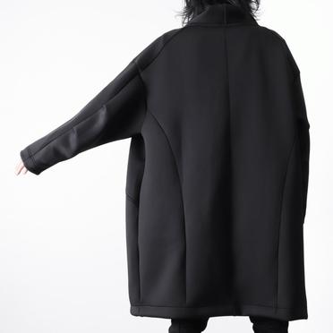 WRAP JERSEY COAT　BLACK No.10