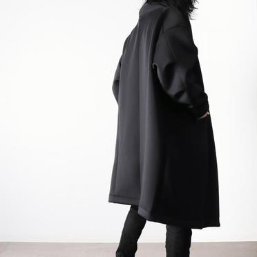 WRAP JERSEY COAT　BLACK No.11