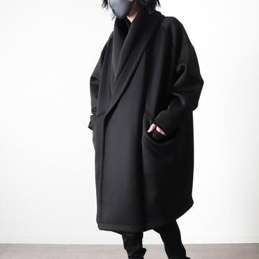 WRAP JERSEY COAT　BLACK No.13