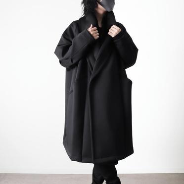 WRAP JERSEY COAT　BLACK No.14