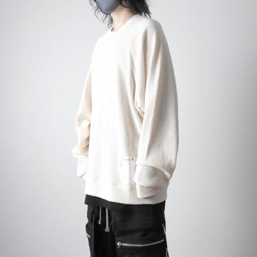 Waffle Dolman Long Pullover　IVORY No.14