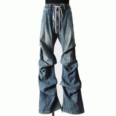 Denim Tuck Slim Baggy Pants　INDIGO BLUE No.1