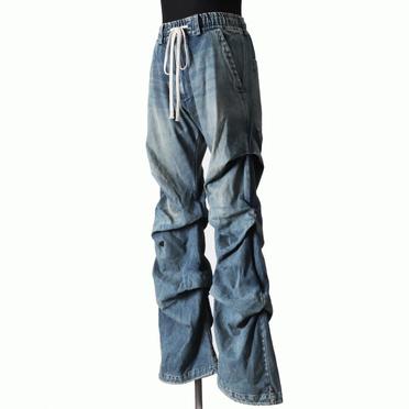 Denim Tuck Slim Baggy Pants　INDIGO BLUE No.2