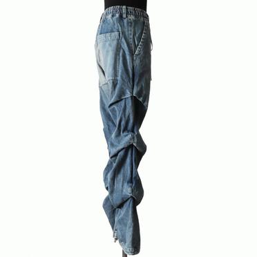 Denim Tuck Slim Baggy Pants　INDIGO BLUE No.7