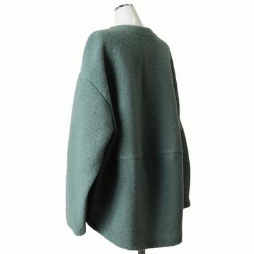 MIDIUMISOLID for Ladies コクーンワイドカーディガン　GREEN No.5