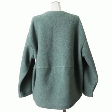 MIDIUMISOLID for Ladies コクーンワイドカーディガン　GREEN No.6