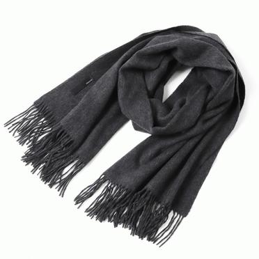 cashmere wool stole　BLACK No.1