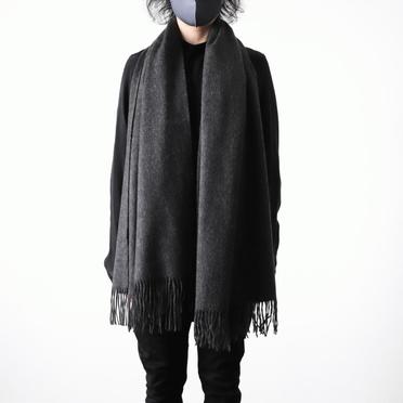 cashmere wool stole　BLACK No.7