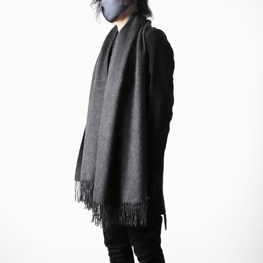 cashmere wool stole　BLACK No.8