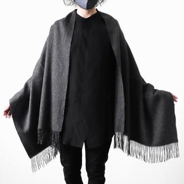 cashmere wool stole　BLACK No.10