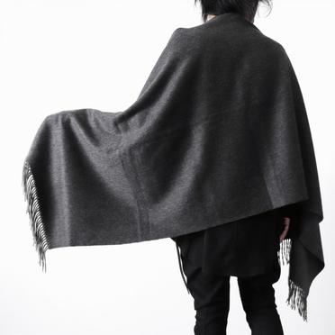 cashmere wool stole　BLACK No.11