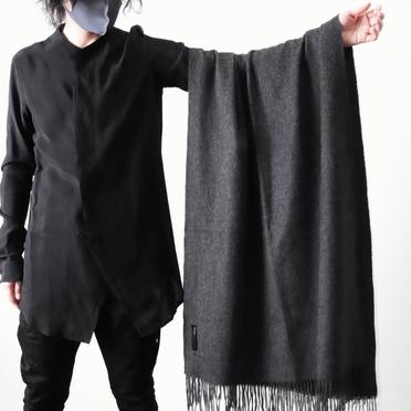 cashmere wool stole　BLACK No.12