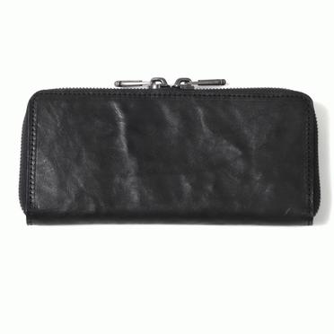 round zip long wallet　Roma DEEP BLACK No.2