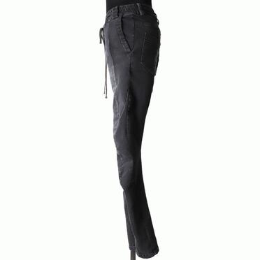 Denim Anatomical Fitted Long Pants　DAMAGE BLACK No.3