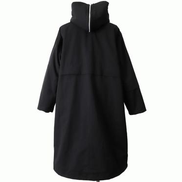 Teddy Fleece Lining Zip Hoodie Coat　BLACK No.5