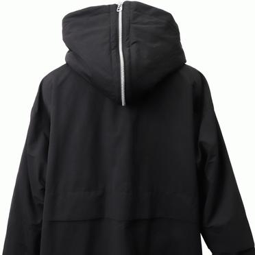 Teddy Fleece Lining Zip Hoodie Coat　BLACK No.11