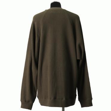 [SALE] 30%OFF　A.F ARTEFACT Waffle Dolman Long Pullover　KHAKI No.5