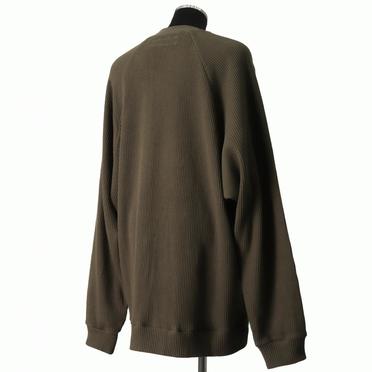 [SALE] 30%OFF　A.F ARTEFACT Waffle Dolman Long Pullover　KHAKI No.6