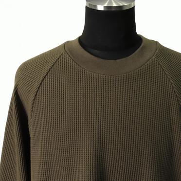 [SALE] 30%OFF　A.F ARTEFACT Waffle Dolman Long Pullover　KHAKI No.7