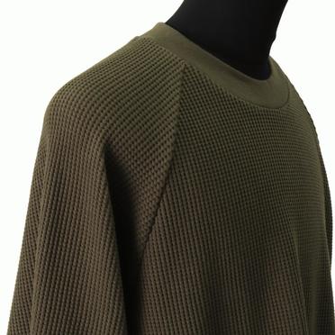 [SALE] 30%OFF　A.F ARTEFACT Waffle Dolman Long Pullover　KHAKI No.8