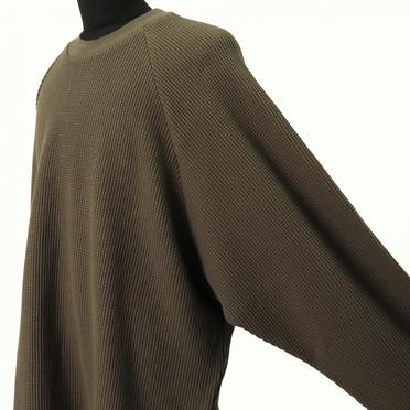 [SALE] 30%OFF　A.F ARTEFACT Waffle Dolman Long Pullover　KHAKI No.10