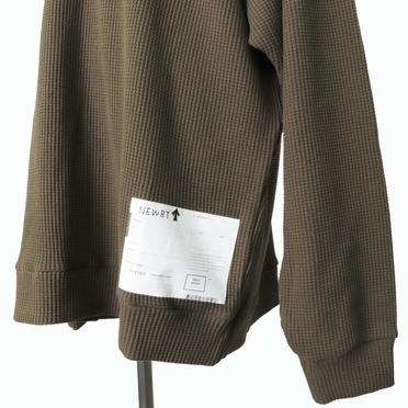 [SALE] 30%OFF　A.F ARTEFACT Waffle Dolman Long Pullover　KHAKI No.11