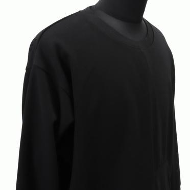 [SALE] 30%OFF　A.F ARTEFACT Bomber Heat Asymmetry Crew Neck　BLACK No.8