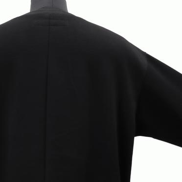 [SALE] 30%OFF　A.F ARTEFACT Bomber Heat Asymmetry Crew Neck　BLACK No.9