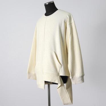 Bomber Heat Asymmetry Crew Neck　CREAM No.2