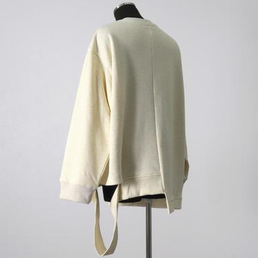 Bomber Heat Asymmetry Crew Neck　CREAM No.4