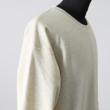 Bomber Heat Asymmetry Crew Neck　CREAM No.8