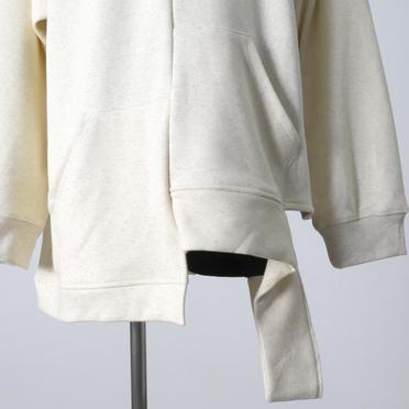 Bomber Heat Asymmetry Crew Neck　CREAM No.10