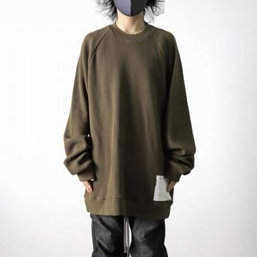 [SALE] 30%OFF　A.F ARTEFACT Waffle Dolman Long Pullover　KHAKI No.13