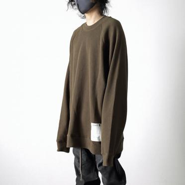 [SALE] 30%OFF　A.F ARTEFACT Waffle Dolman Long Pullover　KHAKI No.14