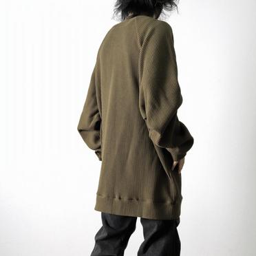 [SALE] 30%OFF　A.F ARTEFACT Waffle Dolman Long Pullover　KHAKI No.17