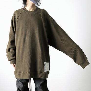 [SALE] 30%OFF　A.F ARTEFACT Waffle Dolman Long Pullover　KHAKI No.18