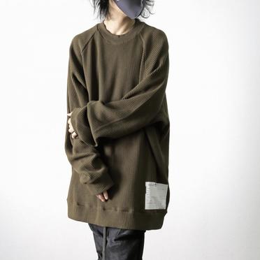 [SALE] 30%OFF　A.F ARTEFACT Waffle Dolman Long Pullover　KHAKI No.20