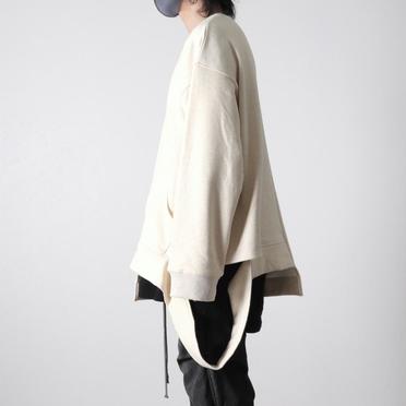 Bomber Heat Asymmetry Crew Neck　CREAM No.15