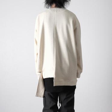 Bomber Heat Asymmetry Crew Neck　CREAM No.16