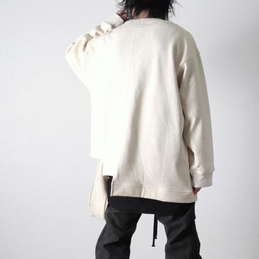 Bomber Heat Asymmetry Crew Neck　CREAM No.17