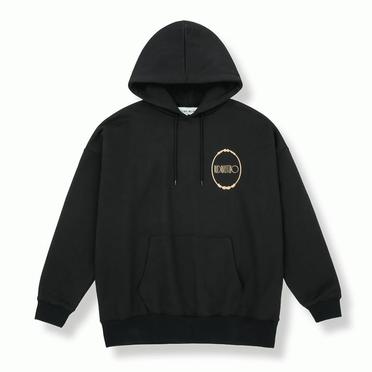 EMBROIDERY MIRROR HOODIE　USED BLACK No.1