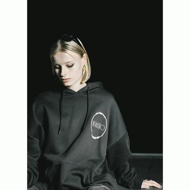 EMBROIDERY MIRROR HOODIE　USED BLACK No.6