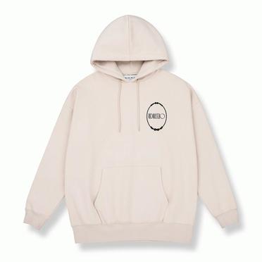 EMBROIDERY MIRROR HOODIE　LIGHT BEIGE No.1