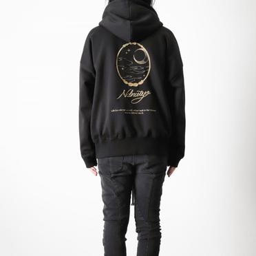 EMBROIDERY MIRROR HOODIE　USED BLACK No.11