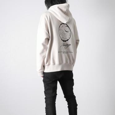 EMBROIDERY MIRROR HOODIE　LIGHT BEIGE No.10