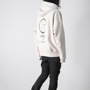 EMBROIDERY MIRROR HOODIE　LIGHT BEIGE No.12