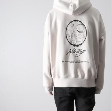 EMBROIDERY MIRROR HOODIE　LIGHT BEIGE No.14