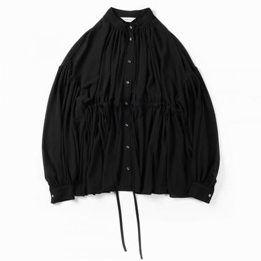 OS GATHERED BLOUSE　BLACK No.1