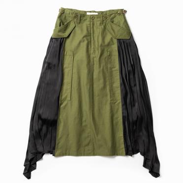 M51 DOCKING SKIRT　KHAKI×NAVY No.1